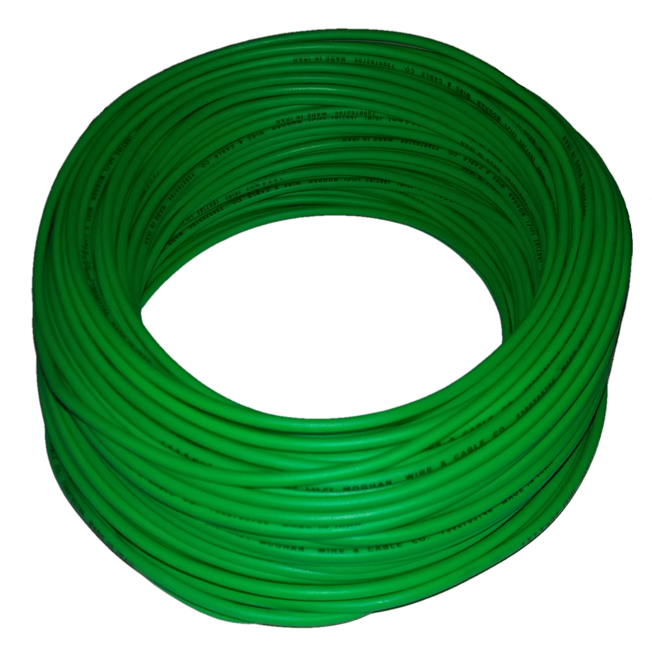 سیم برق افشان 1 در 2.5 سیم و کابل مغان مدل Pure 99.99 Green