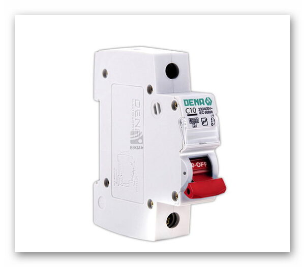 فیوز مینیاتوری تک فاز 10 آمپر دنا الکتریک ایرانیان مدل C 10