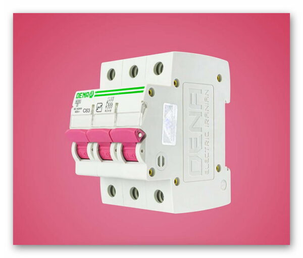 فیوز مینیاتوری سه فاز 63 آمپر دنا الکتریک ایرانیان