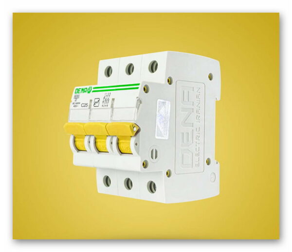 فیوز مینیاتوری سه فاز 25 آمپر دنا الکتریک ایرانیان