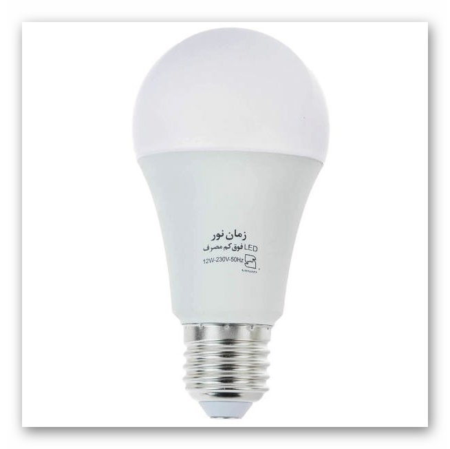 لامپ ال ای دی حبابی 15 وات زمان نور – مهتابی