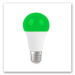 لامپ ال ای دی حبابی رنگی 9 وات زمان نور - سبز