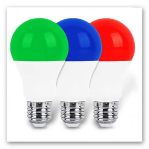 لامپ ال ای دی حبابی رنگی 9 وات زمان نور – سبز