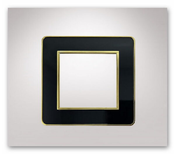 قاب دور جهان ویترا طلایی براق مشکی