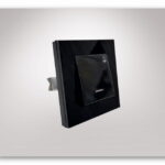 کلید شاسی زنگ جهان الکتریک مدل کریستال مشکی