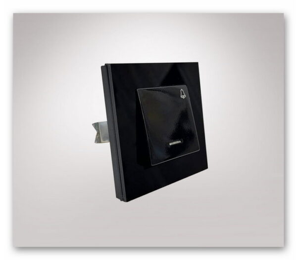 کلید شاسی زنگ جهان الکتریک مدل کریستال مشکی