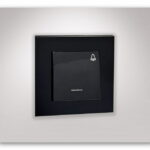 کلید شاسی زنگ جهان الکتریک مدل کریستال مشکی