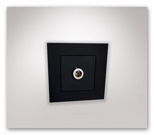 کلید و پریز آنتن جهان الکتریک مدل کریستال مشکی